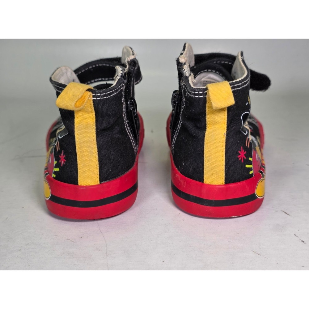 Disney Mickey Mouse Pluto Toddler High Top Sneakers Black Red Size 9 BTMC24AC005 - Picture 12 of 12